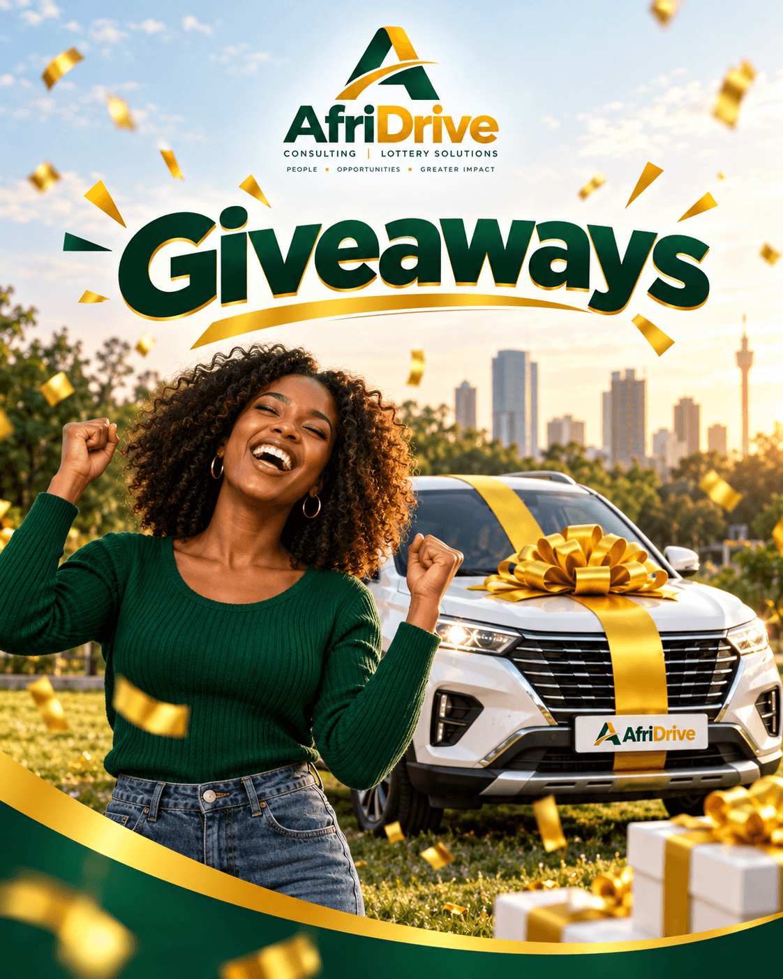 AfriDrive Giveaways celebration